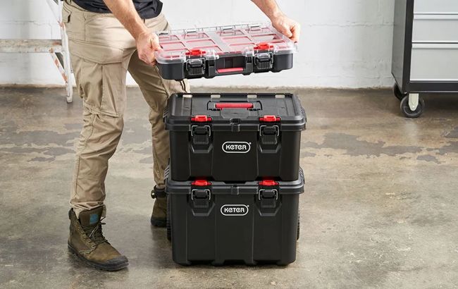 Stack & Roll System Tool Box Storage - Keter US
