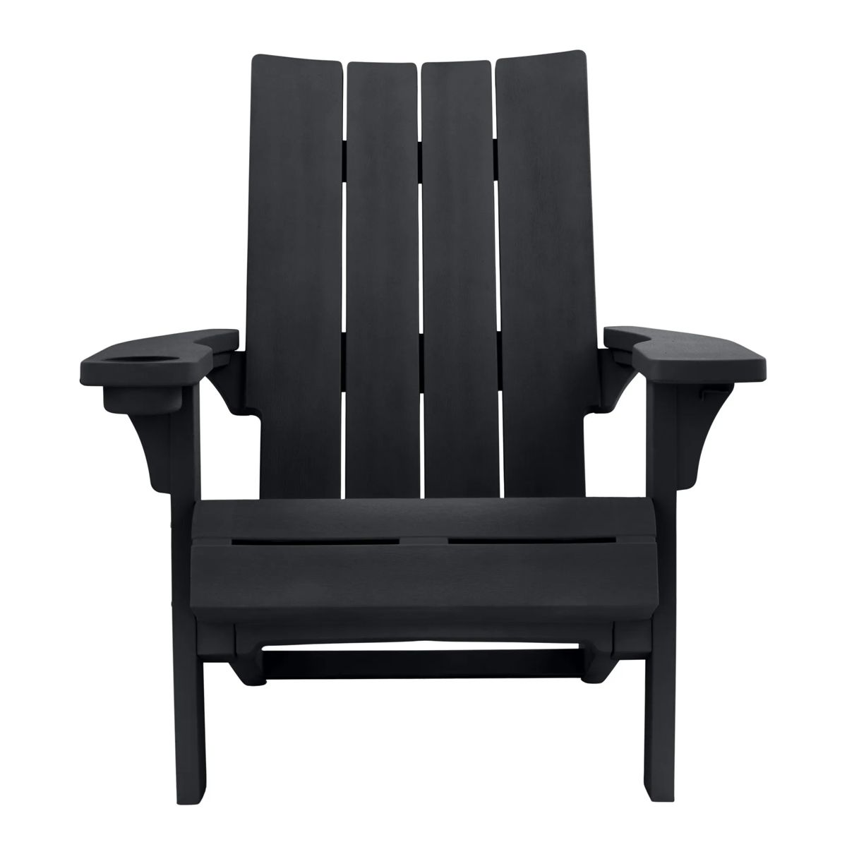Modern Adirondack Chair With Cup Holder Graphite - Keter US