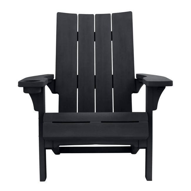 Modern Graphite Outdoor Adirondack Chair - Keter US