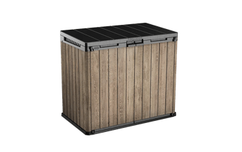 Store It Out Darwin 1150L Storage Box - Ashwood Brown - Outdoor Storage