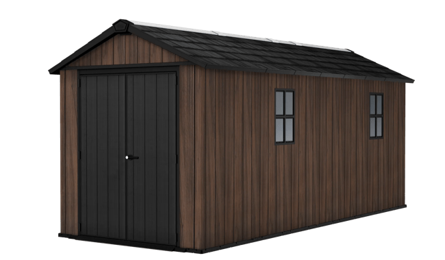 Signature Apex Shed 7.5x17ft - Rosewood