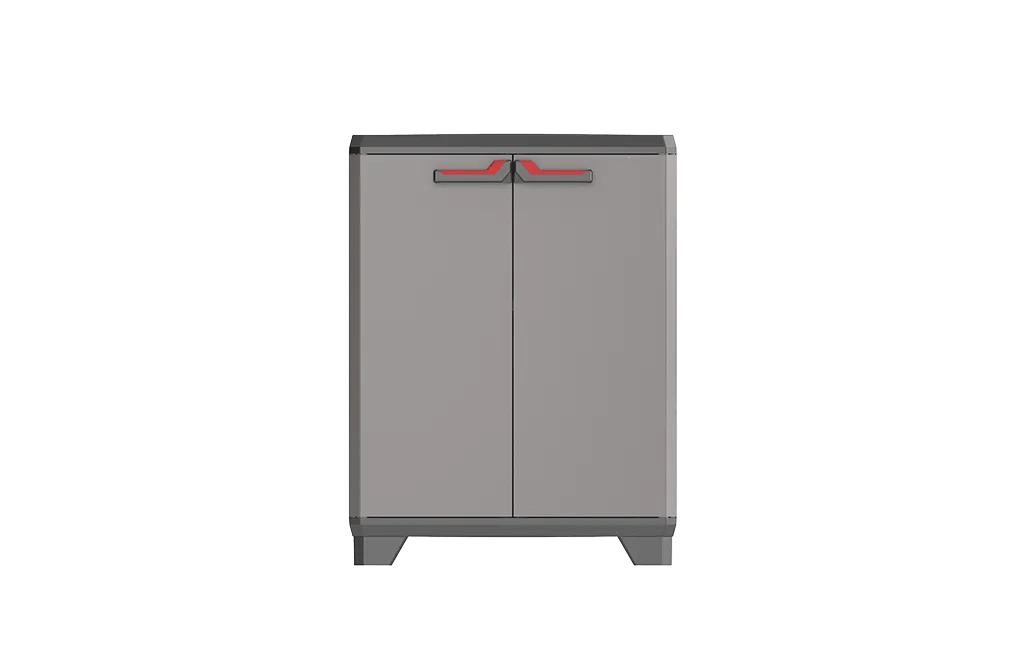 Armoire basse Stilo - 68x39xH90 cm - Noir