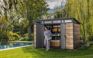 Abri de jardin Signature 117 - 7,4m2 - Marron aspect Douglas