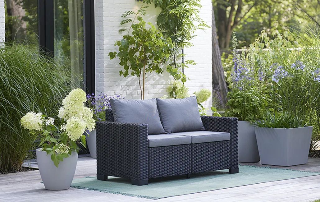 California 2 Seater Sofa - Graphite