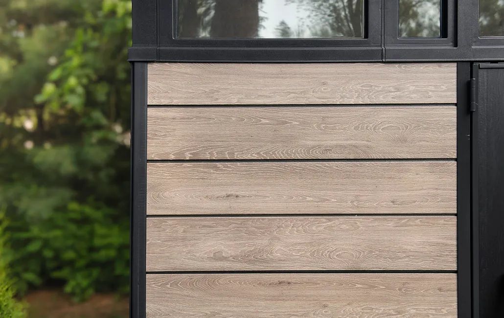 Signature Pent Shed 9x7ft - Ashwood Brown