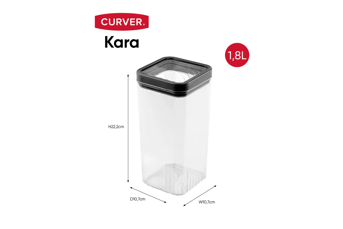 Kara Voorraadbus 1,8L - Antraciet
