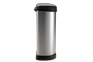 Decobin Push Prullenbak 40L - Zilver