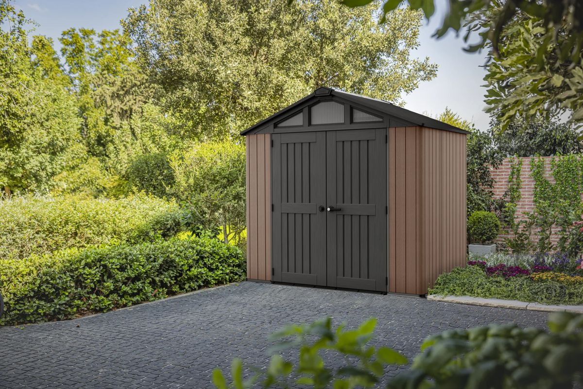 Abri de jardin Stronghold 86 - 4,4 m2 - Marron Aspect Bois