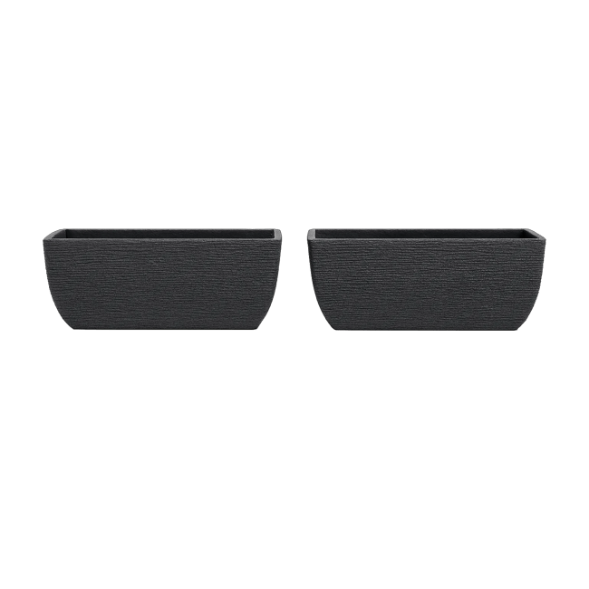 Cotswold Trough Planter 60cm Set of 2 - Millstone Grey
