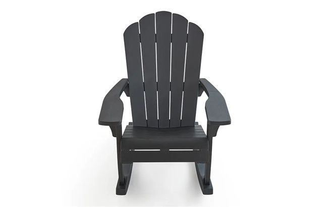 Graphite Outdoor Adirondack Rocking Chair - Keter US