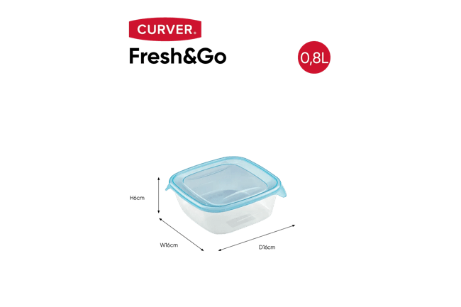 קופסא לאחסון מזון פרש & גו 0.8 ליטר - 