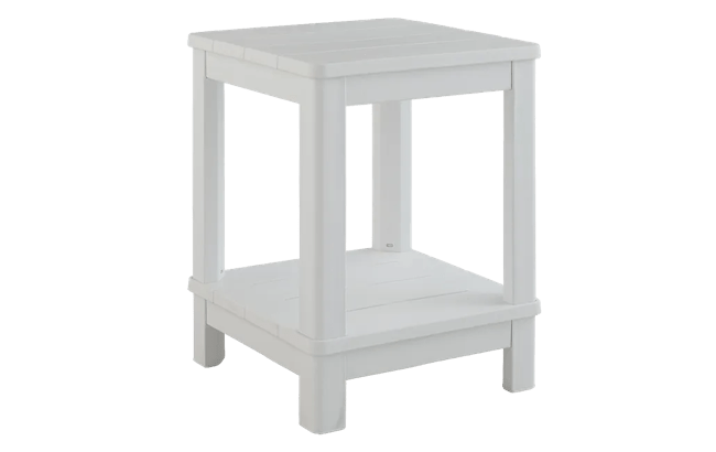 Deluxe Adirondack Two Tier Side Table - White - Keter US