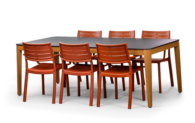 שולחן אוכל ספיר - שחור