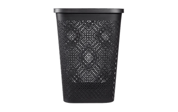 סל כביסה טרצו 55 ליטר - שחור - סלי כביסה