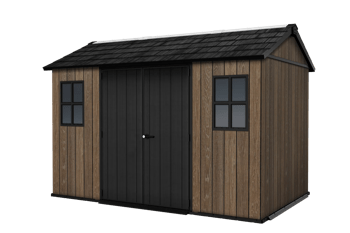 Apex 7,5x11 Lagerhaus - Walnuss - Grosse Gartenhäuser