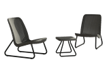 Rio 3-Piece Patio Seating Set - Graphite