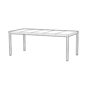 Signature Porto Tafel - 95x200x75cm - Ashwood