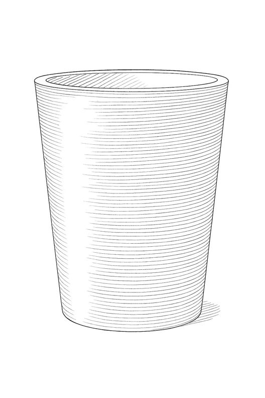 Varese Medium Planter 35cm Set of 2 - Millstone Grey
