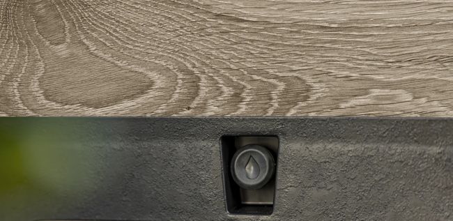 Tulip Screen Planter - Ashwood Brown