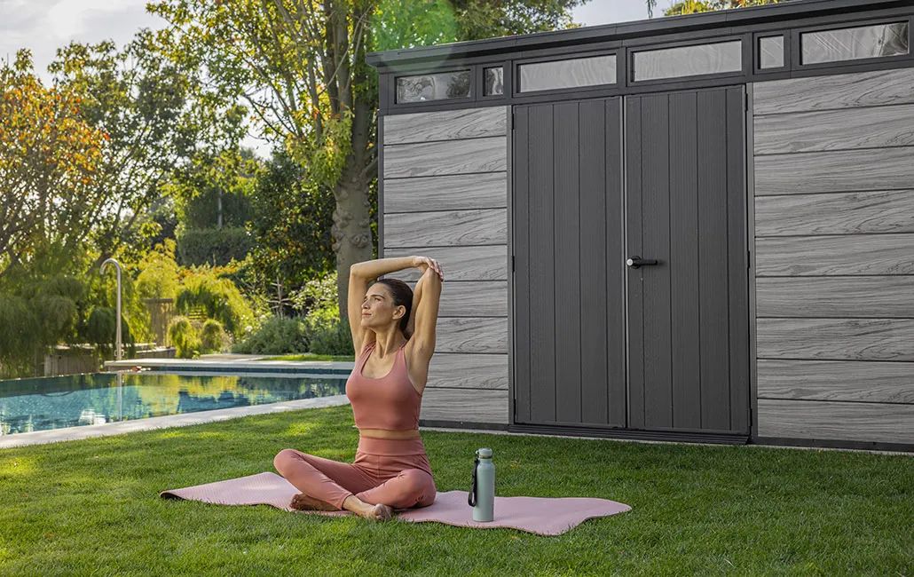 Gray Signature 11x7 Large Storage Shed - Keter US