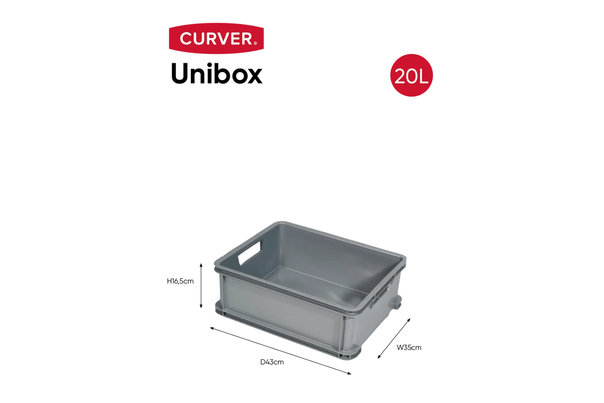 Unibox Classic 20L - Grijs