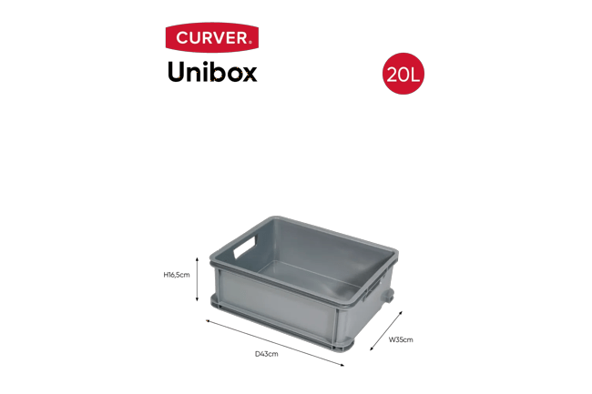 Unibox Classic 20L - Grijs