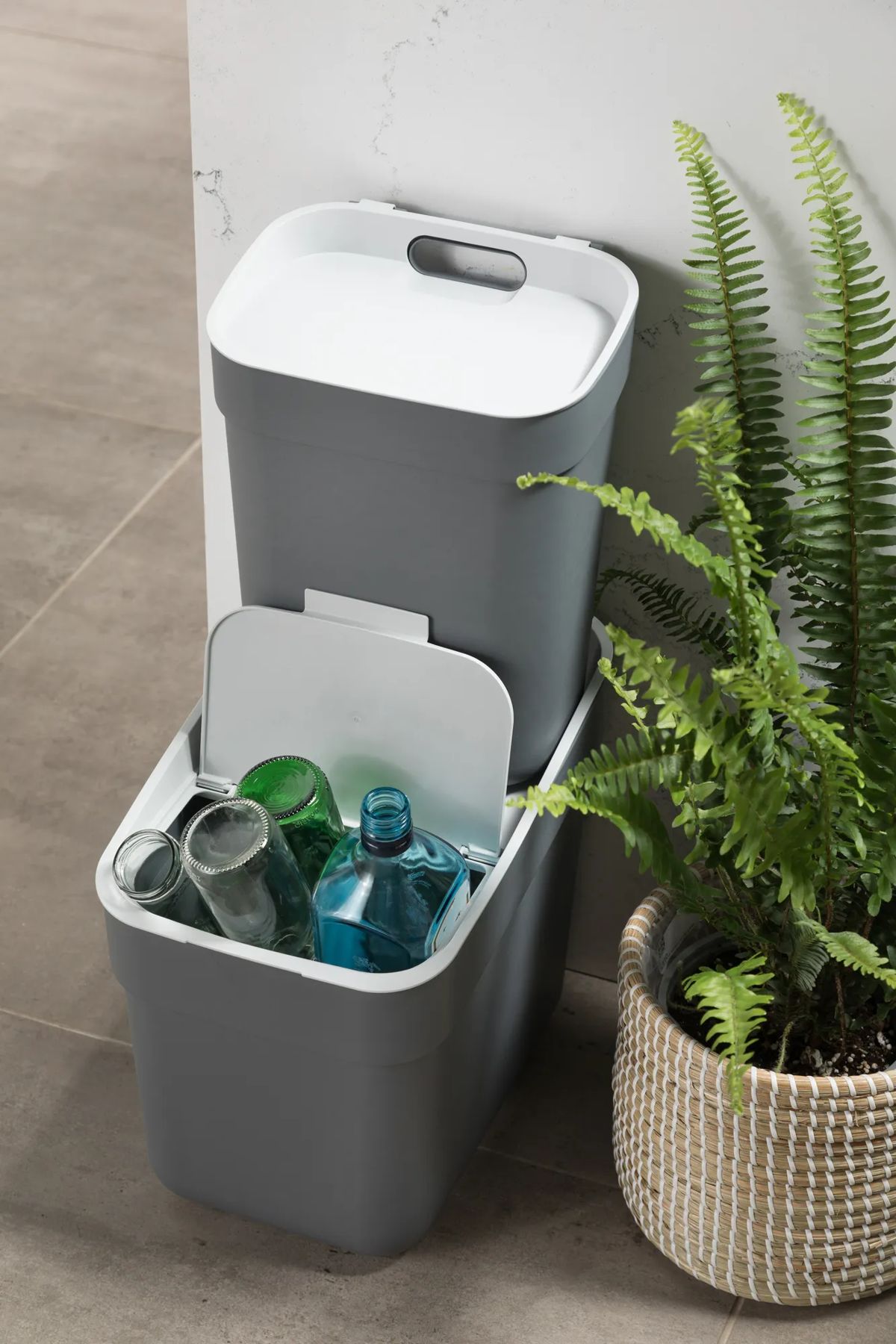 READY to Collect 10L פח מחזור - אפור כהה