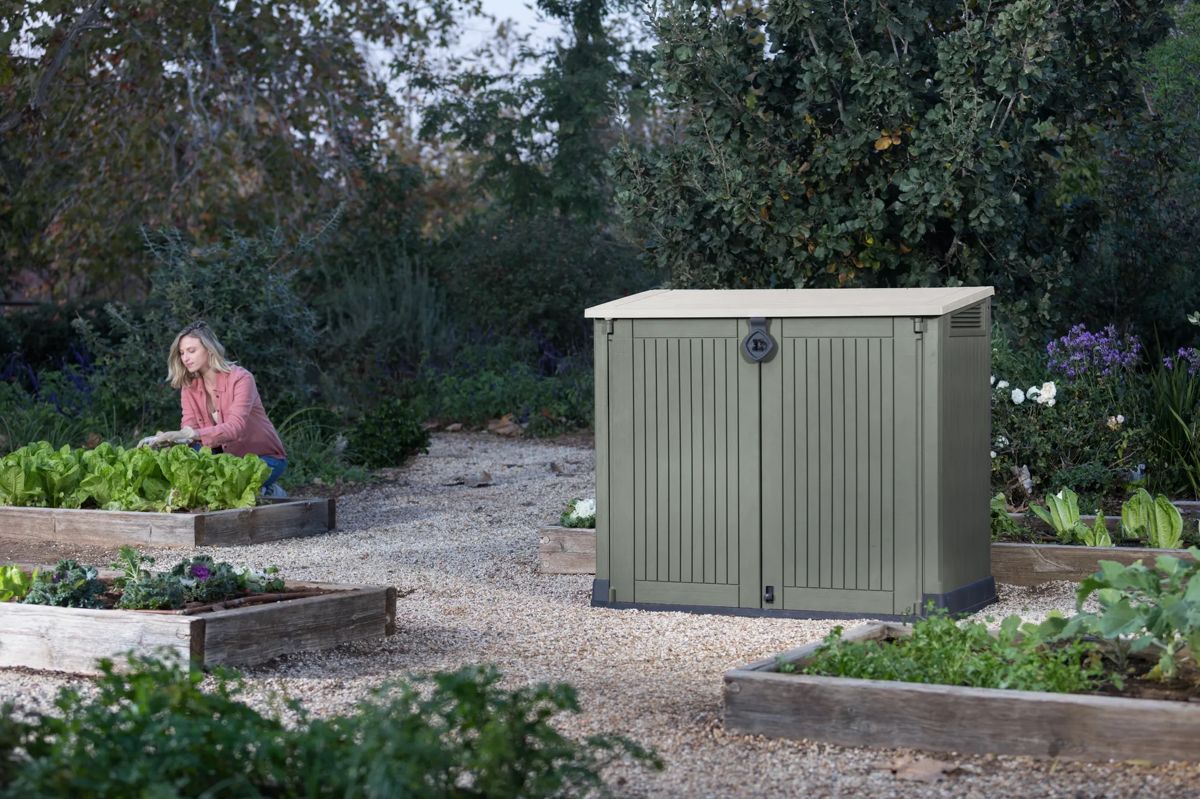 SIO Midi Green Small Storage Shed - 4x2 Shed - Keter US