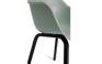 Noa Kuipstoel - 2 stuks - 56,5x55x80cm - Vintage groen