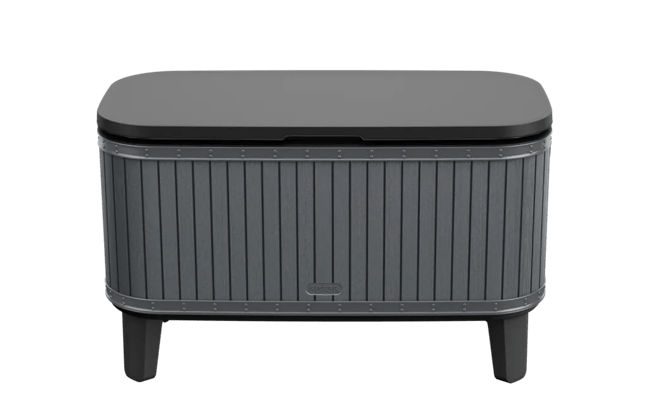 בר משקאות נייד- בווי בר- Bevy Bar בניראות עץ - אפור כהה