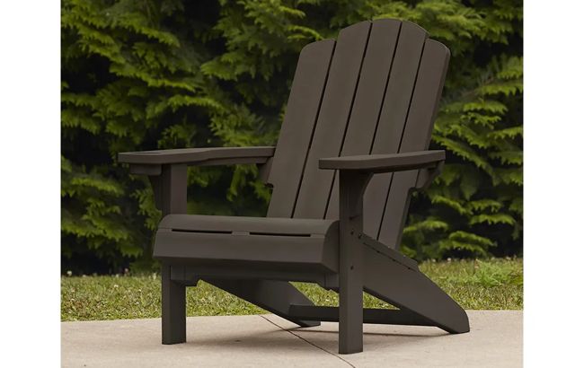 Kiawah Brown Outdoor Adirondack Chair - Keter US