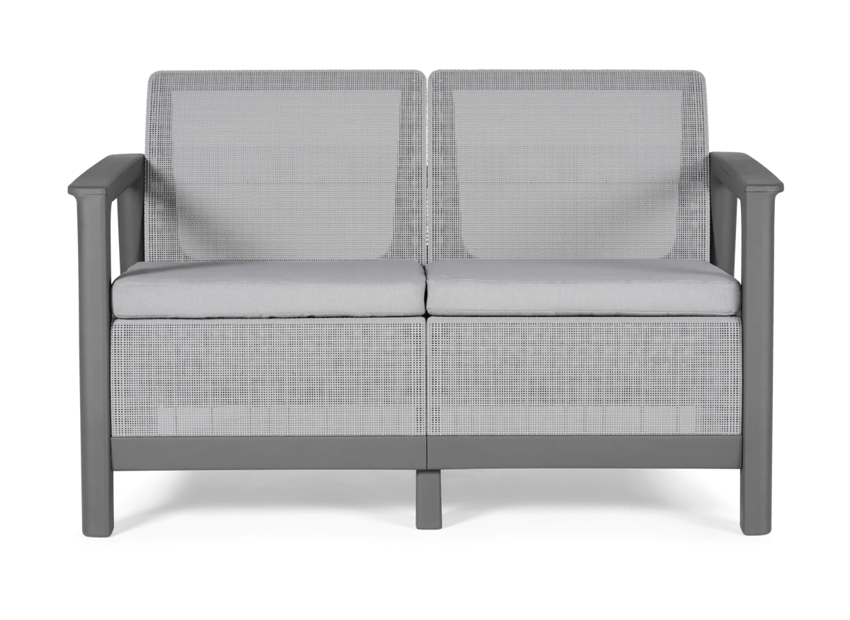 Scandi Linea 2-zits Loungebank  - Lichtgrijs