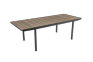 Mesa comedor de exterior Porto extensible 155–233x94x75 cm - Marrón