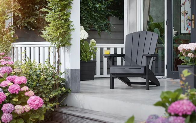 Lot de 2 fauteuils Adirondack - Anthracite