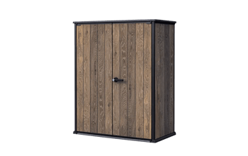 Signature High Store Storage Cabinet - Walnut Brown - Storage Cabinets