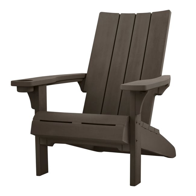 Modern Brown Outdoor Adirondack Chair - Keter US