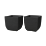 Cotswold Square Planter 38cm Set of 2 - Millstone Grey
