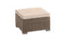 Reposapiés de exterior California 68x68x42,5 cm - Capuchino
