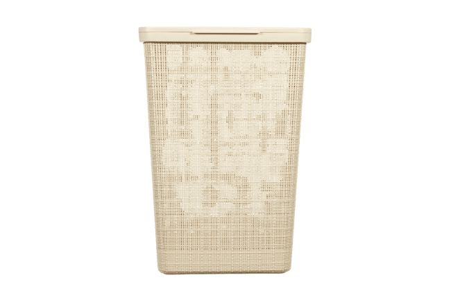 סל כביסה יוטה 58 ליטר JUTE - קרם