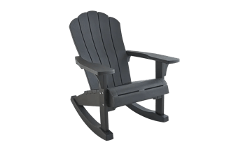 Everest Adirondack Rocker - Graphite - Outdoor Rocking Chairs
