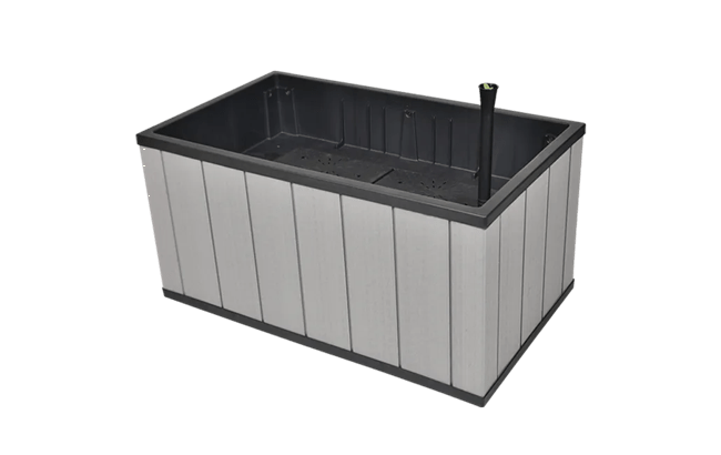 עציץ סוקויה בינוני - אפור