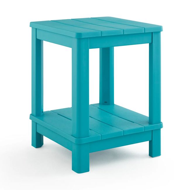 Deluxe Teal Outdoor Adirondack Side Table - Keter US