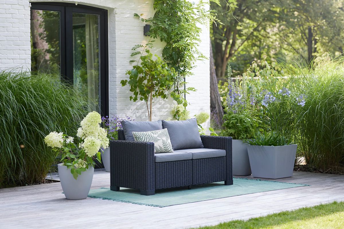 California 2 Seater Sofa - Graphite