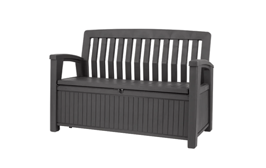 Banc de jardin Patio avec coffre 227L - Anthracite