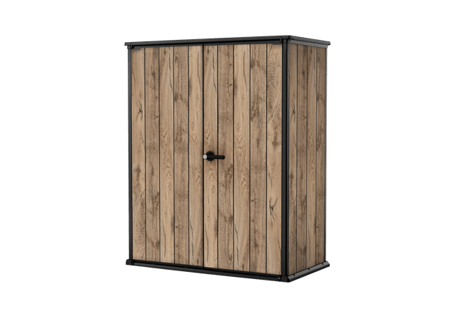 Armoire de jardin High Store+ 1400L - 140x74x170cm  - Marron aspect Douglas
