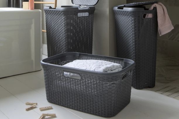Style Wasmand 45L - Antraciet - Wasmanden