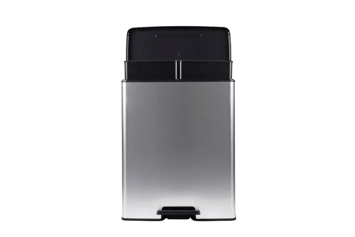 Decobin Duo Prullenbak 26L+26L - Zilver