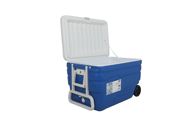 צידנית גדולה על גלגלים 80 ליטר - כחול