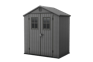 Darwin 6x4 Shed Graphite Storage Shed With Front Windows - Keter US