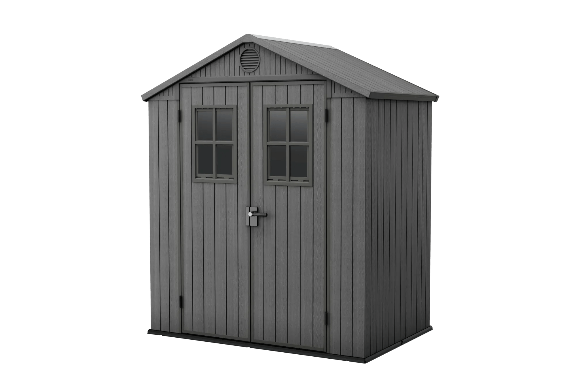 Darwin 6x4 Shed Graphite Storage Shed With Front Windows Keter US